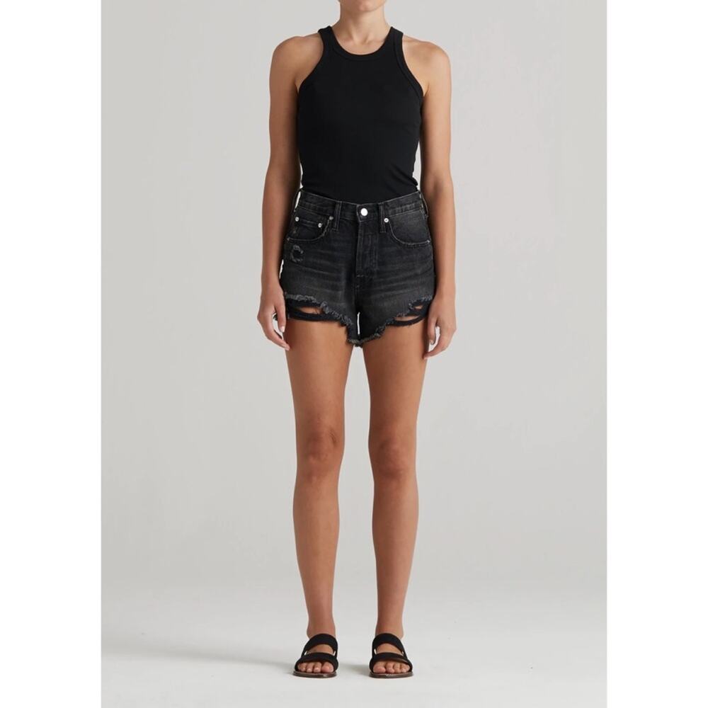 New Edwin Cai Cut Off Shorts 4" Inseam in Irony Destroy women's Size 27